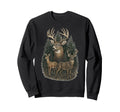 Grunge Deer 90S Sweatshirt - Streetwear Style for Adults - T-Shirt, Sweatshirt, Hoodie
