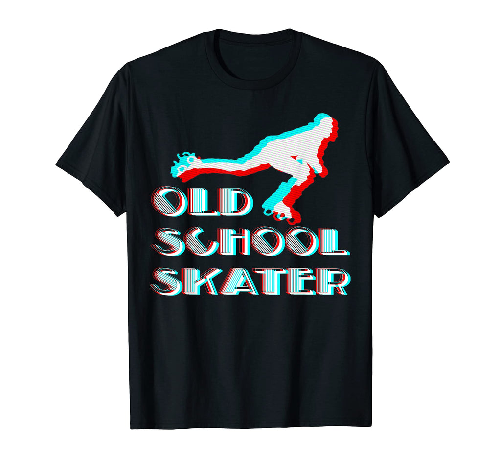 Old School Skater Roller Skate Skating T-Shirt - Unique Graphic Men Women - T-Shirt, Sweatshirt, Hoodie