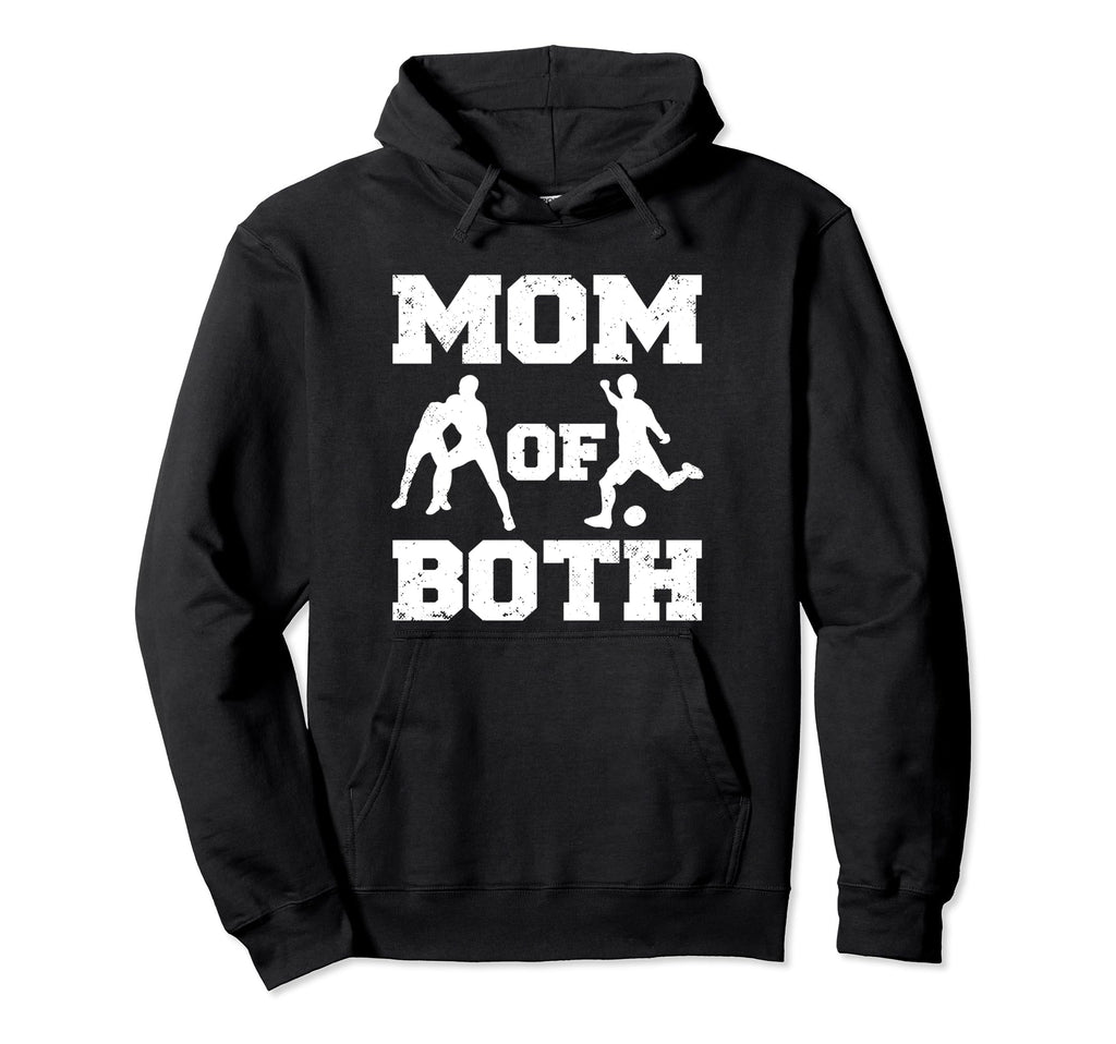 Mom Both Funny Wrestling Soccer Mom Hoodie - Novelty Apparel for Adults - T-Shirt, Sweatshirt, Hoodie