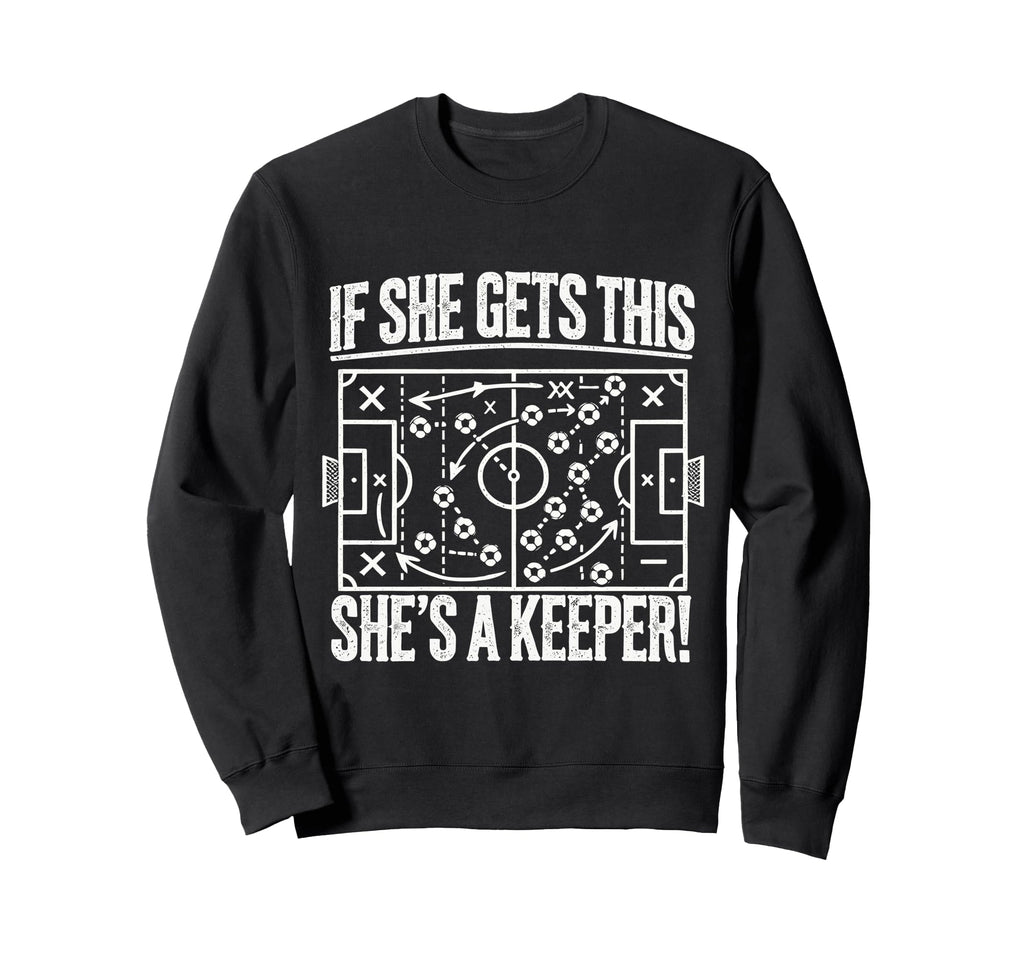 Soccer Goalie Art Soccer Coach Gifts Sweatshirt - Unique Graphic Unisex - T-Shirt, Sweatshirt, Hoodie