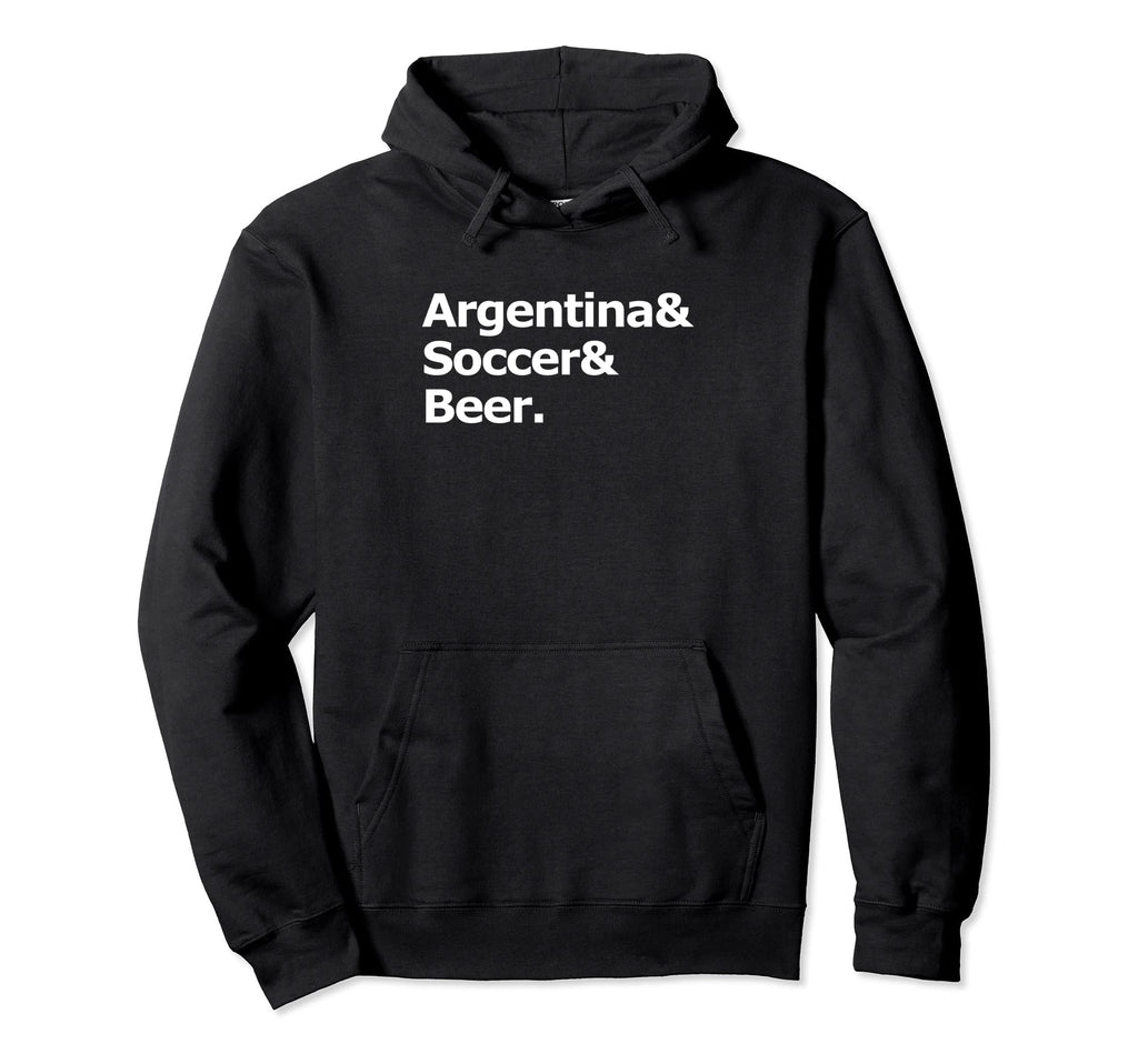 Argentina Soccer Beer Football Hoodie - Casual Everyday Wear for Adults - T-Shirt, Sweatshirt, Hoodie