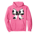 Coquette Bow Soccer Ball Pattern Mothers Hoodie - Trendy Graphic Unisex - T-Shirt, Sweatshirt, Hoodie