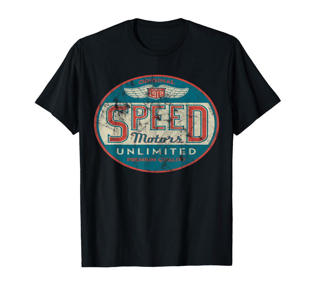 Speed Motor Distressed Shirts T-Shirt - Trendy Graphic Men Women - T-Shirt, Sweatshirt, Hoodie