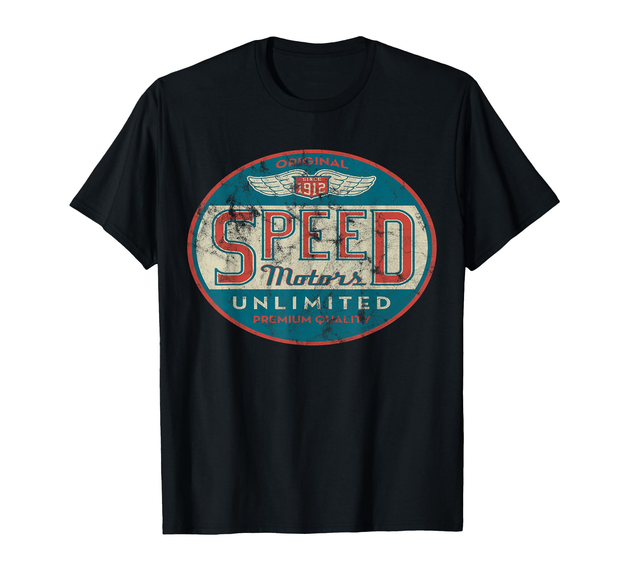 Speed Motor Distressed Shirts T-Shirt - Trendy Graphic Men Women - T-Shirt, Sweatshirt, Hoodie