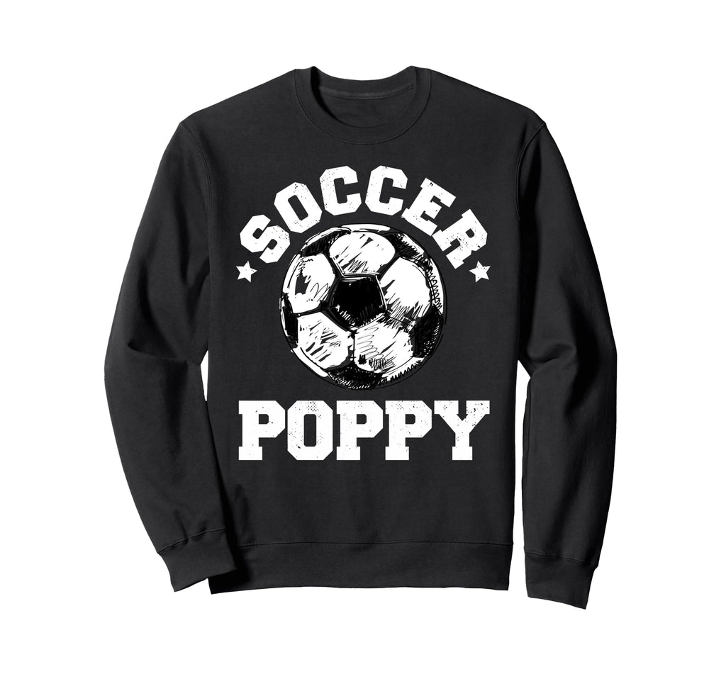 Soccer Poppy Soccer Ball Sweatshirt - Casual Everyday Wear Men Women - T-Shirt, Sweatshirt, Hoodie
