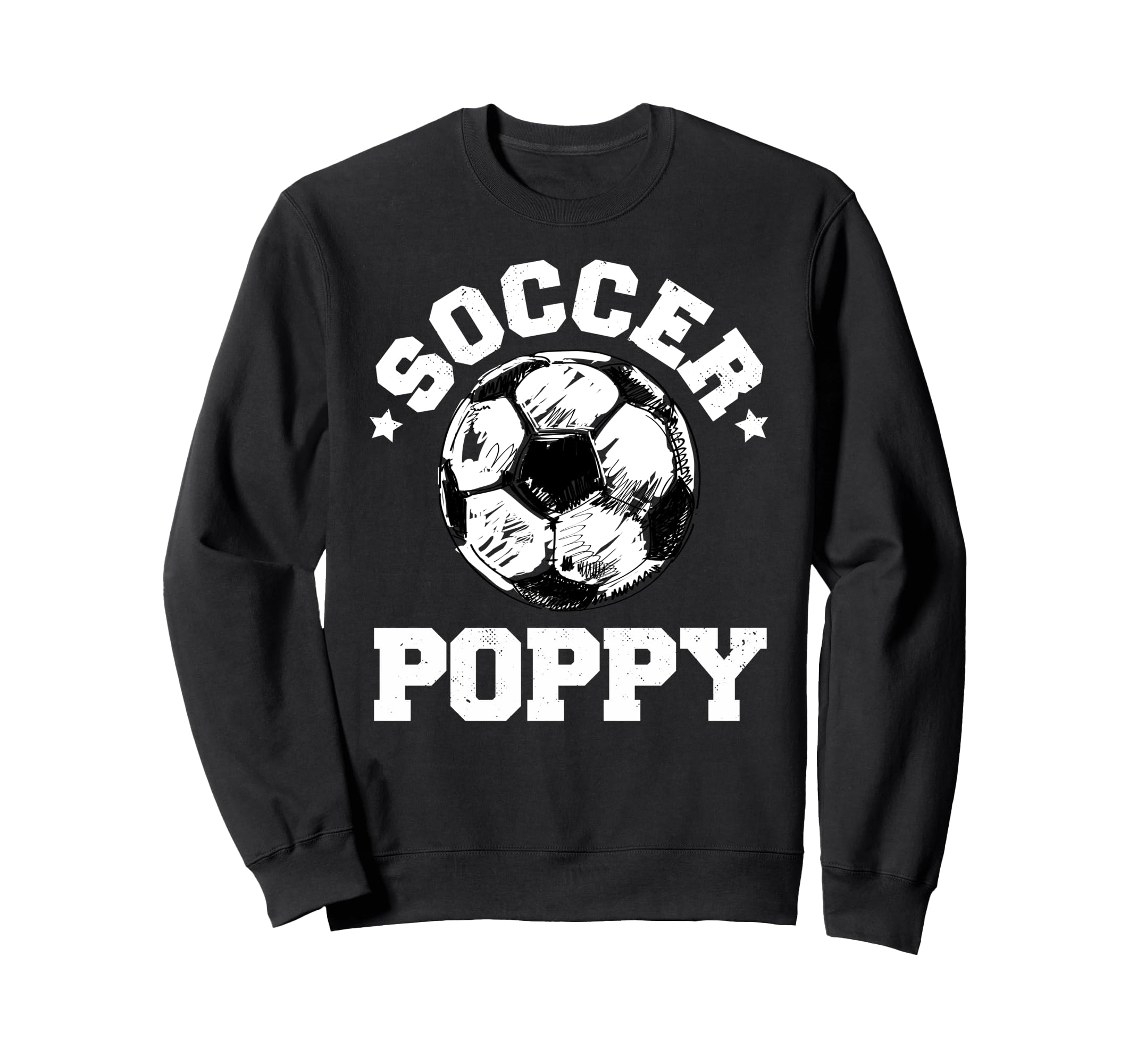 Soccer Poppy Soccer Ball Sweatshirt - Casual Everyday Wear Men Women - T-Shirt, Sweatshirt, Hoodie