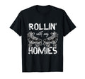 Funny Rollin Homies Roller Skating T-Shirt - Unique Graphic Men Women - T-Shirt, Sweatshirt, Hoodie
