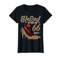 Blessed God 66 Years Old Ladies 66Th T-Shirt - Aesthetic Graphic Men Women - T-Shirt, Sweatshirt, Hoodie