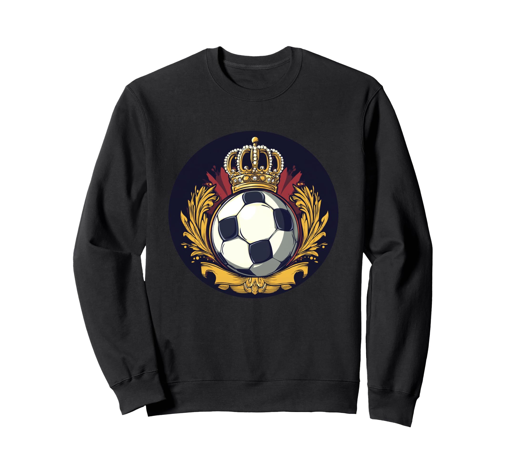 Rule Field This Crowned Soccer Ball Sweatshirt - Aesthetic Graphic Unisex - T-Shirt, Sweatshirt, Hoodie