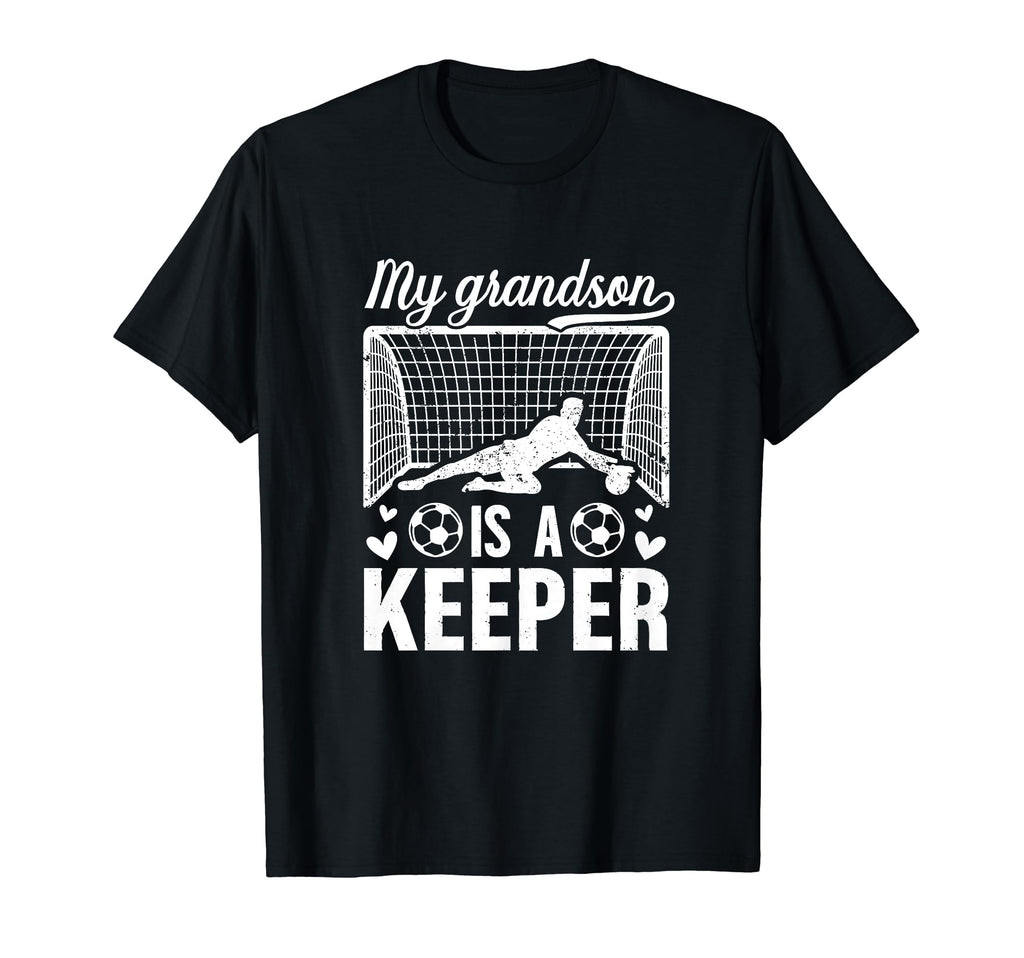 My Grandson Soccer Keeper Grandma T-Shirt - Fun Novelty Design for Adults - T-Shirt, Sweatshirt, Hoodie