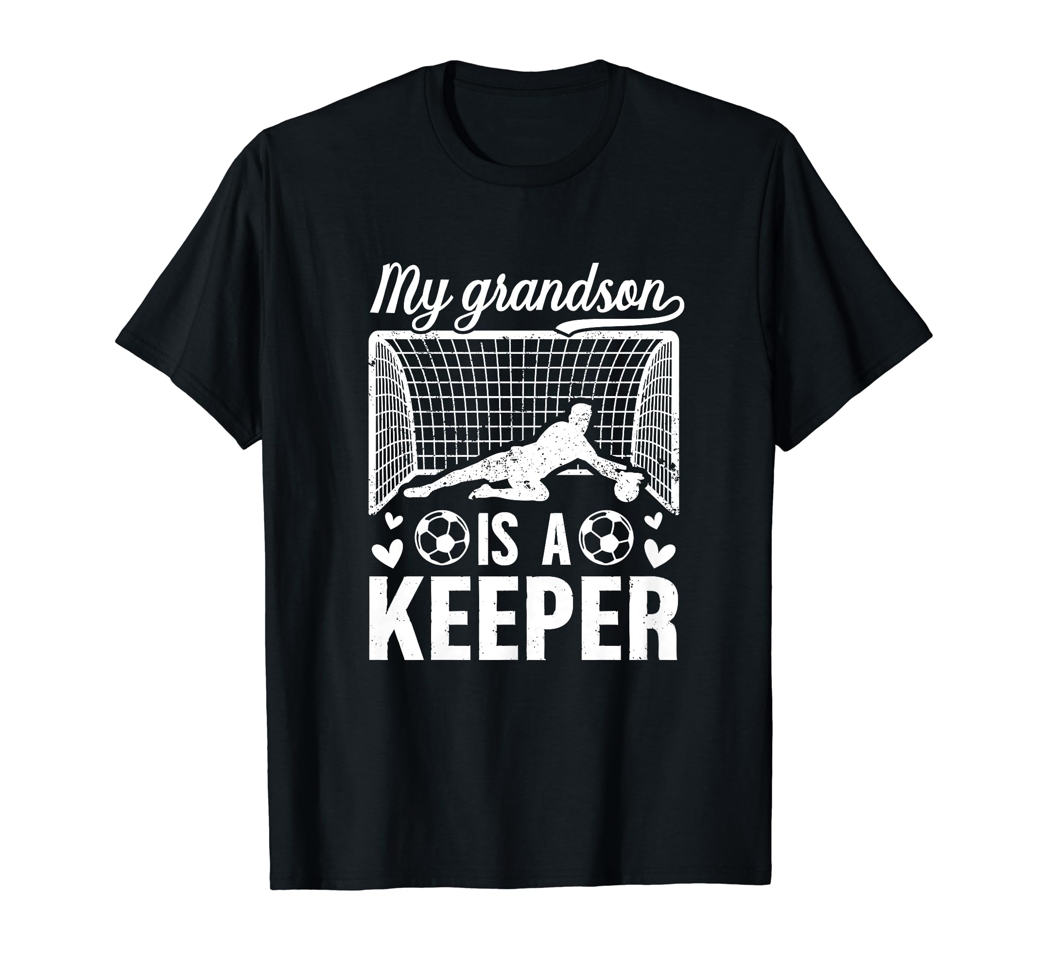 My Grandson Soccer Keeper Grandma T-Shirt - Fun Novelty Design for Adults - T-Shirt, Sweatshirt, Hoodie