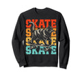 Roller Skating Cat Roller Skates Sweatshirt - Fun Novelty Design Men Women - T-Shirt, Sweatshirt, Hoodie