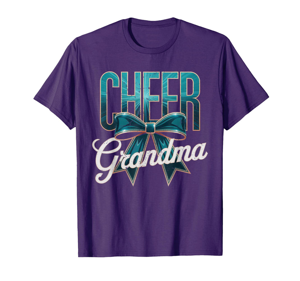 Cheer Grandma Bow Sport Cheerleader T-Shirt - Trendy Graphic Unisex - T-Shirt, Sweatshirt, Hoodie