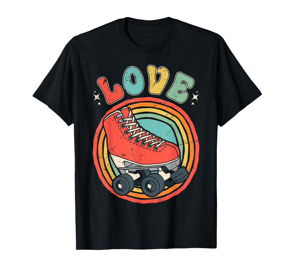 Roller Skater Love Skate Shoes 70S 80S T-Shirt - Unique Graphic Men Women - T-Shirt, Sweatshirt, Hoodie