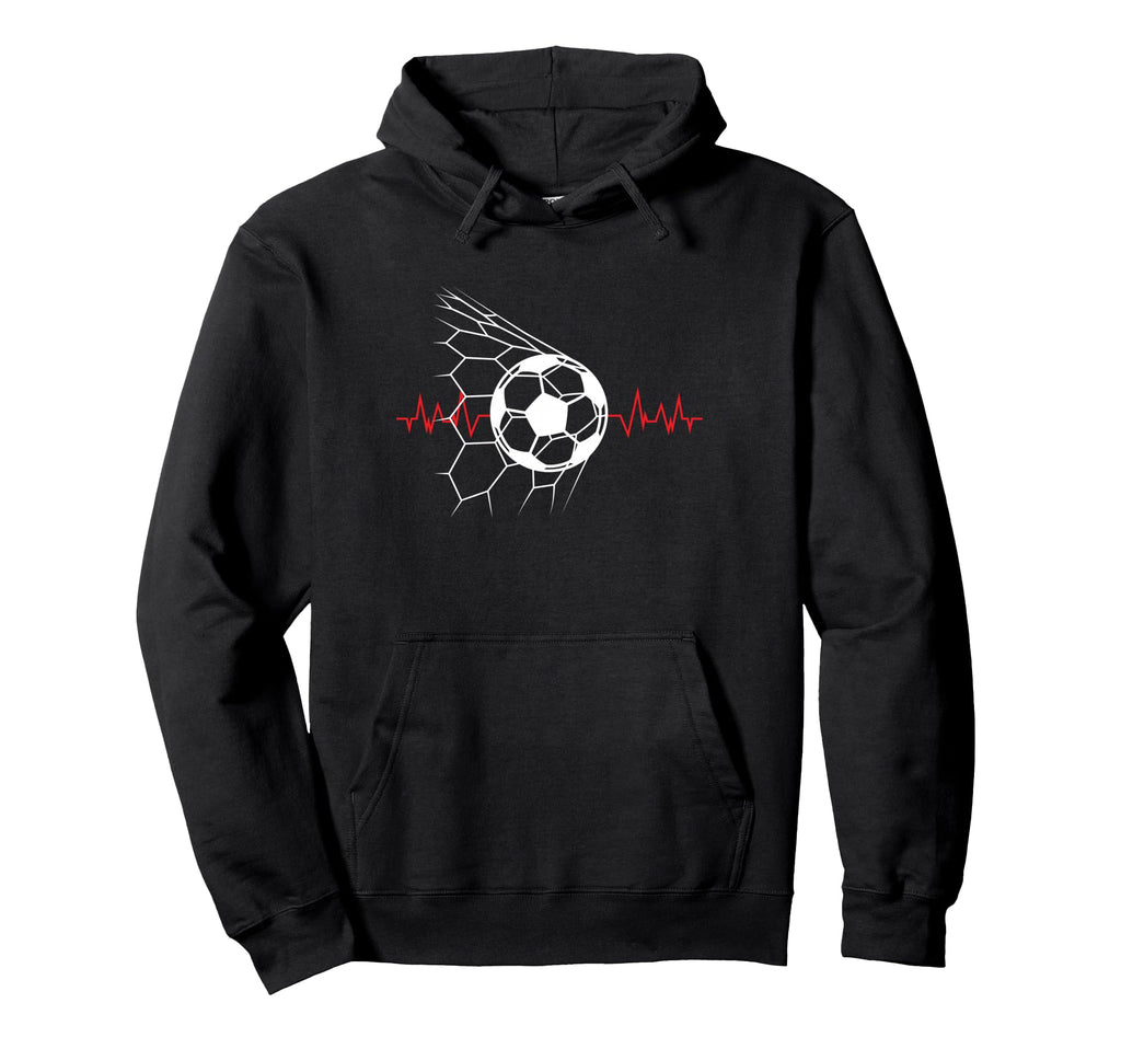 Soccer Ball Heartbeat Players And Soccer Hoodie - Trendy Graphic Unisex - T-Shirt, Sweatshirt, Hoodie
