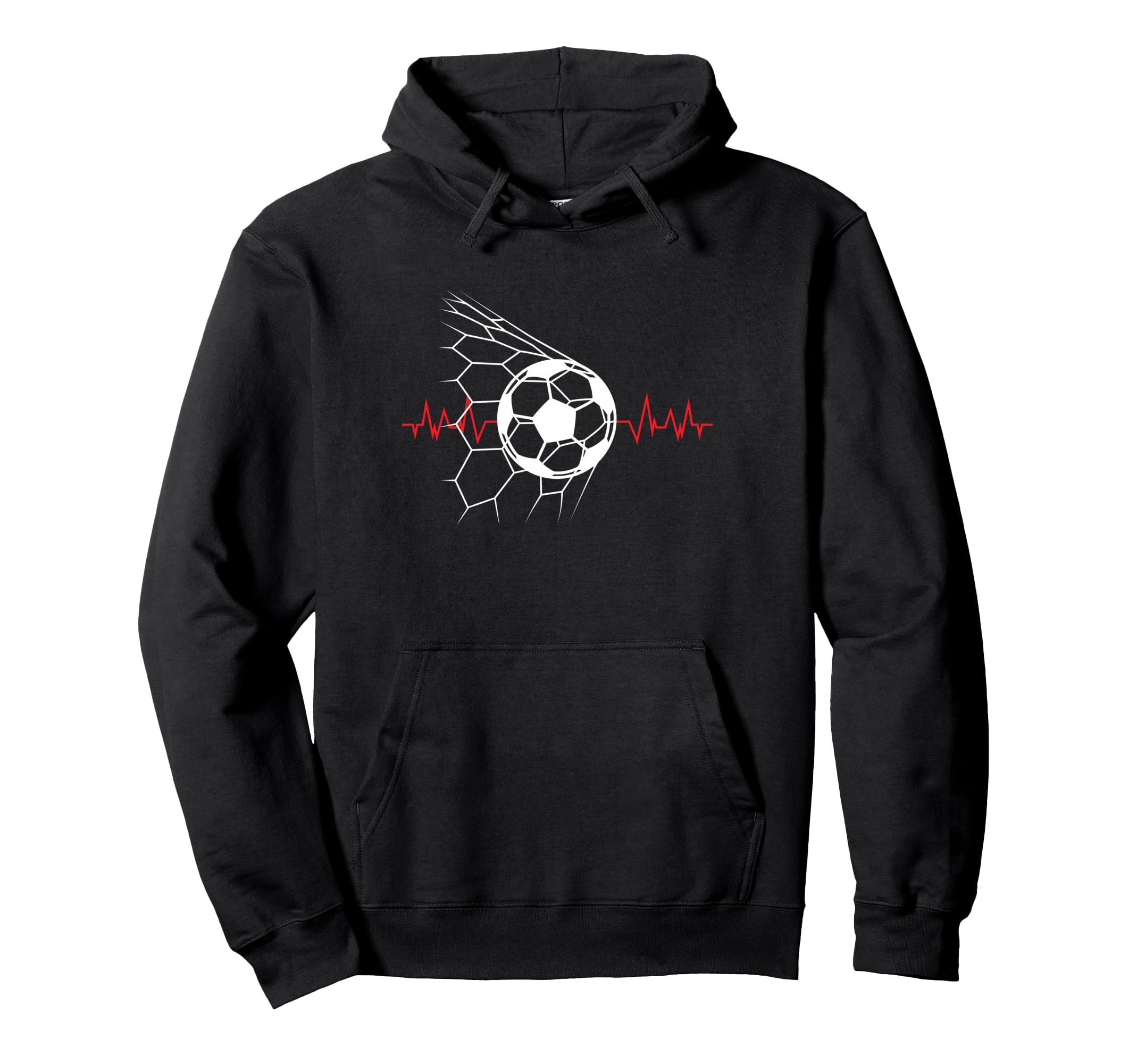 Soccer Ball Heartbeat Players And Soccer Hoodie - Trendy Graphic Unisex - T-Shirt, Sweatshirt, Hoodie