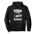 Vhs Video Cassette Tape Collector Hoodie - Casual Everyday Wear Men Women - T-Shirt, Sweatshirt, Hoodie