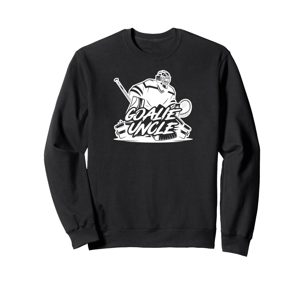 Ice Hockey Goalie Uncle Hockey Keeper Sweatshirt - Minimalist Print Unisex - T-Shirt, Sweatshirt, Hoodie