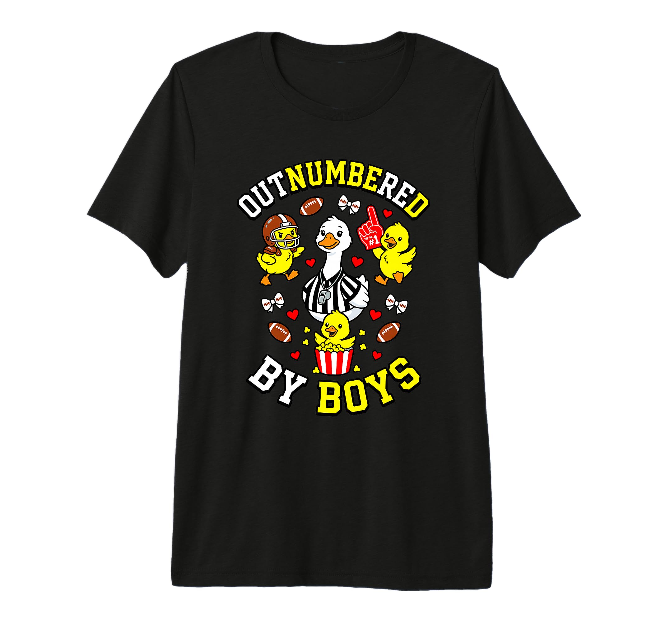 Outnumbered Ducklings Football T-Shirt - Casual Everyday Wear Unisex - T-Shirt, Sweatshirt, Hoodie