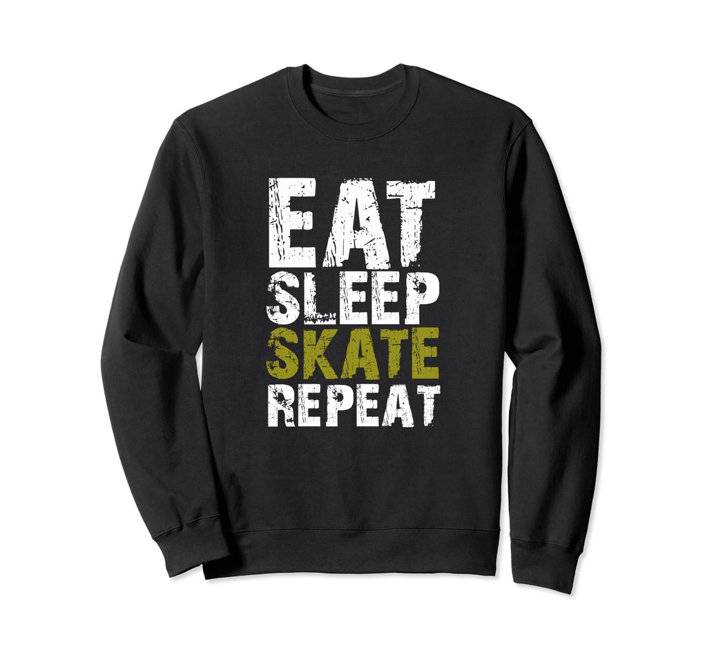 Eat Sleep Skate Repeat Roller Skate Sweatshirt - Trendy Graphic for Adults - T-Shirt, Sweatshirt, Hoodie