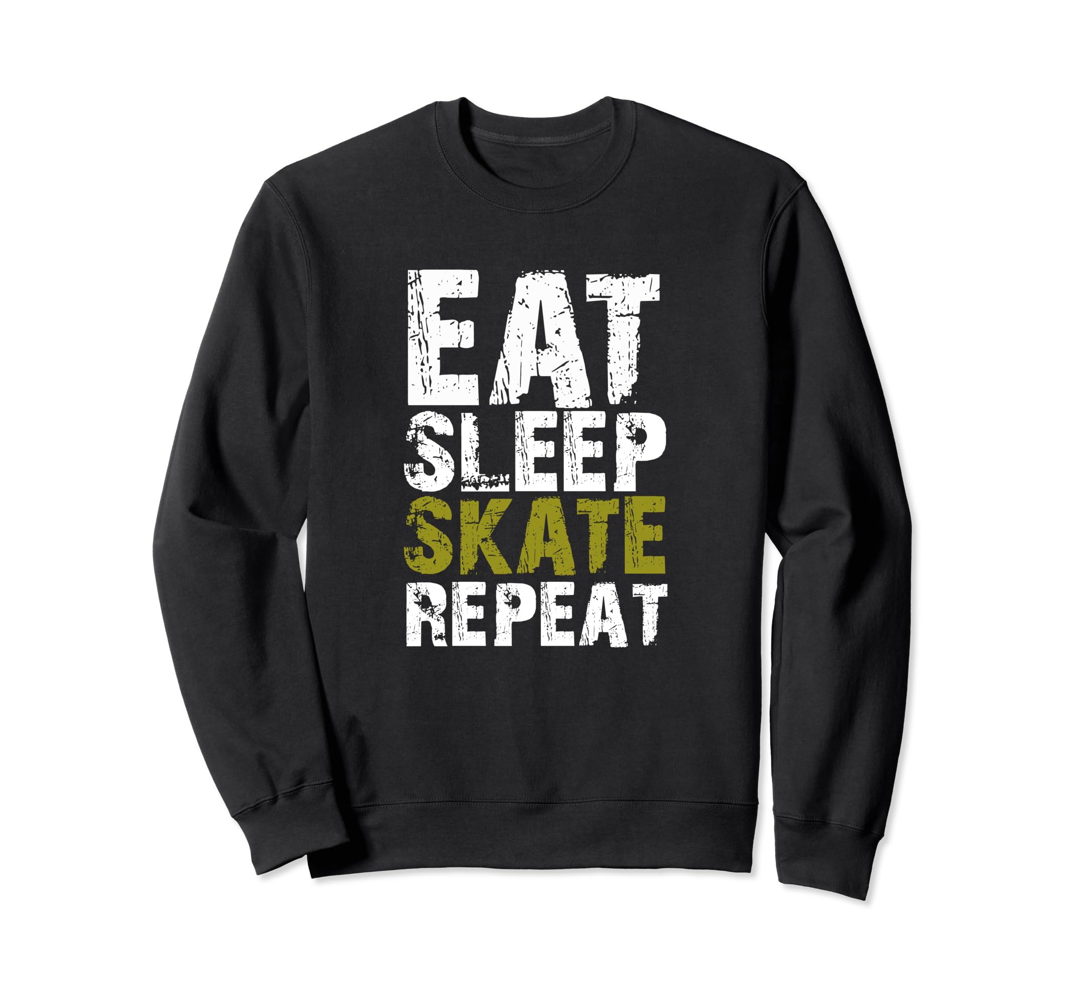 Eat Sleep Skate Repeat Roller Skate Sweatshirt - Trendy Graphic for Adults - T-Shirt, Sweatshirt, Hoodie