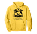 Soccer Coach Hoodie - Minimalist Print for Adults - T-Shirt, Sweatshirt, Hoodie