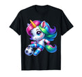 Footballer Unicorn Fans Soccer Team T-Shirt - Minimalist Print Men Women - T-Shirt, Sweatshirt, Hoodie