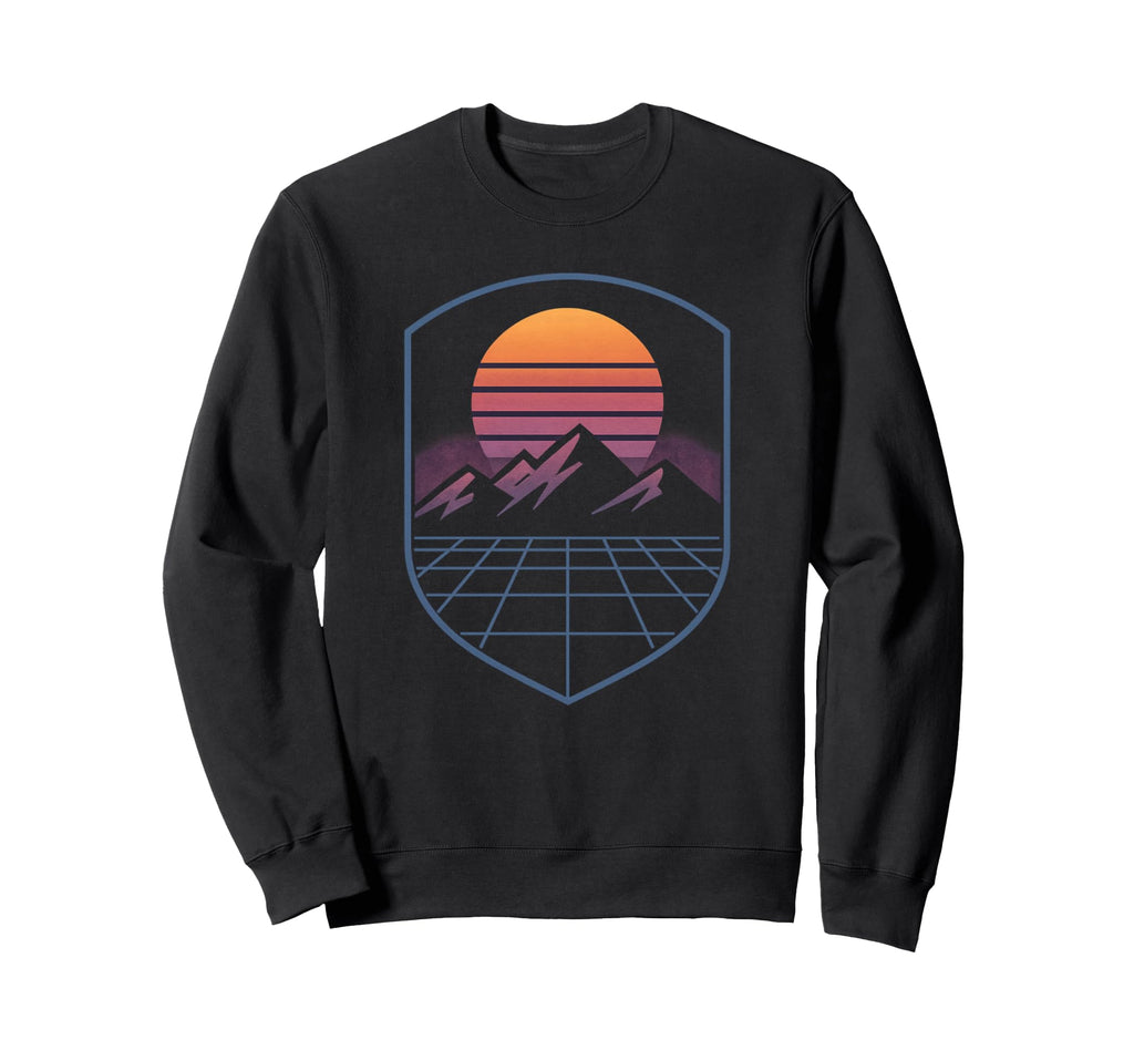 80S Synthwave Sweatshirt - Fun Novelty Design Men Women - T-Shirt, Sweatshirt, Hoodie