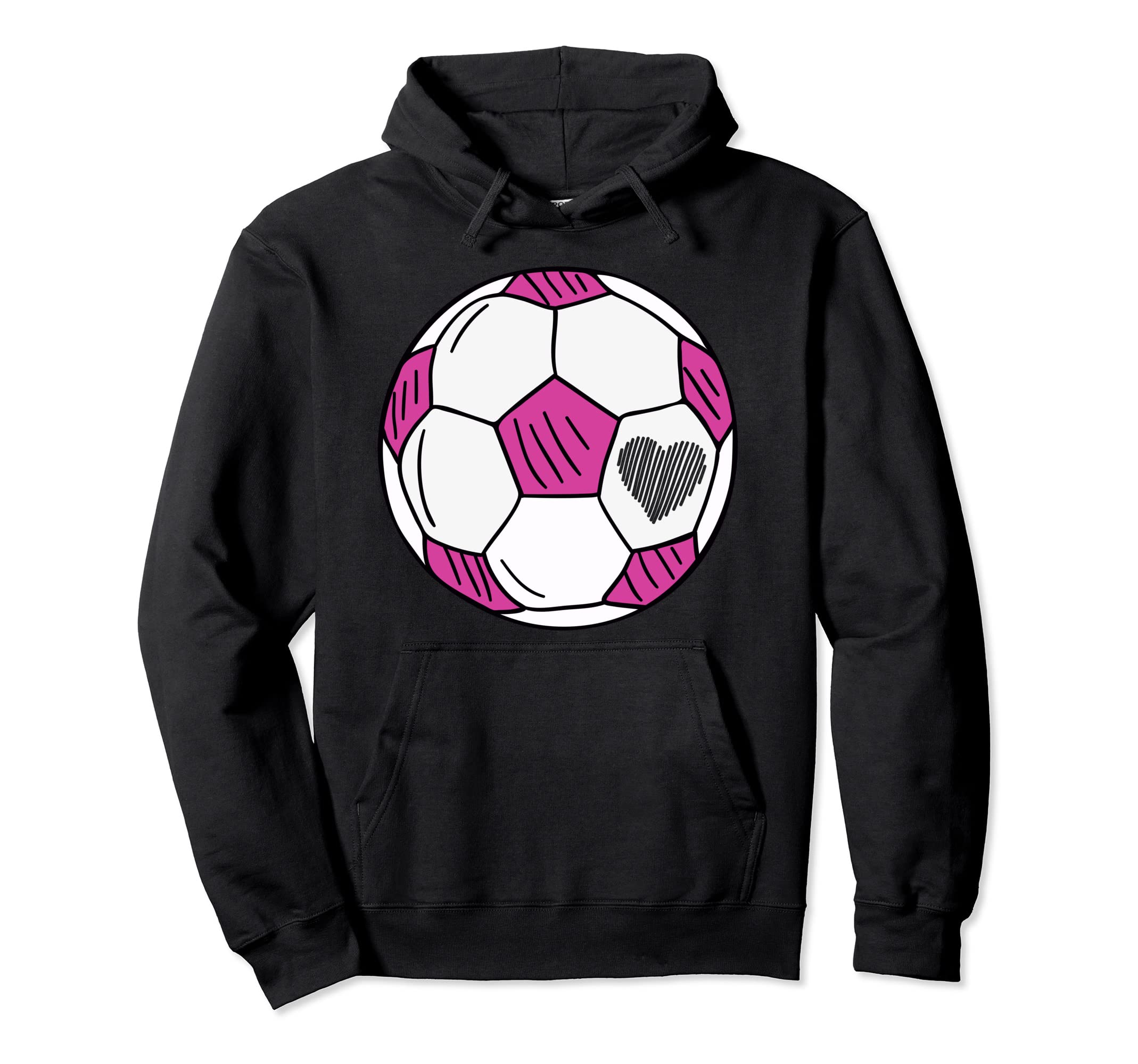 Soccer Heart Hoodie - Novelty Apparel Unisex - T-Shirt, Sweatshirt, Hoodie