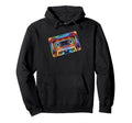 Colorful Line Art Cassette Player Hoodie - Minimalist Print Men Women - T-Shirt, Sweatshirt, Hoodie