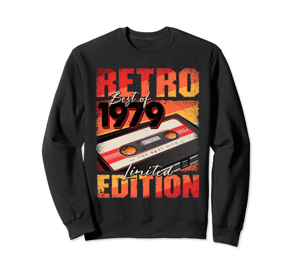 1979 Best 1979 Cassette Tape 43Rd Sweatshirt - Streetwear Style for Adults - T-Shirt, Sweatshirt, Hoodie