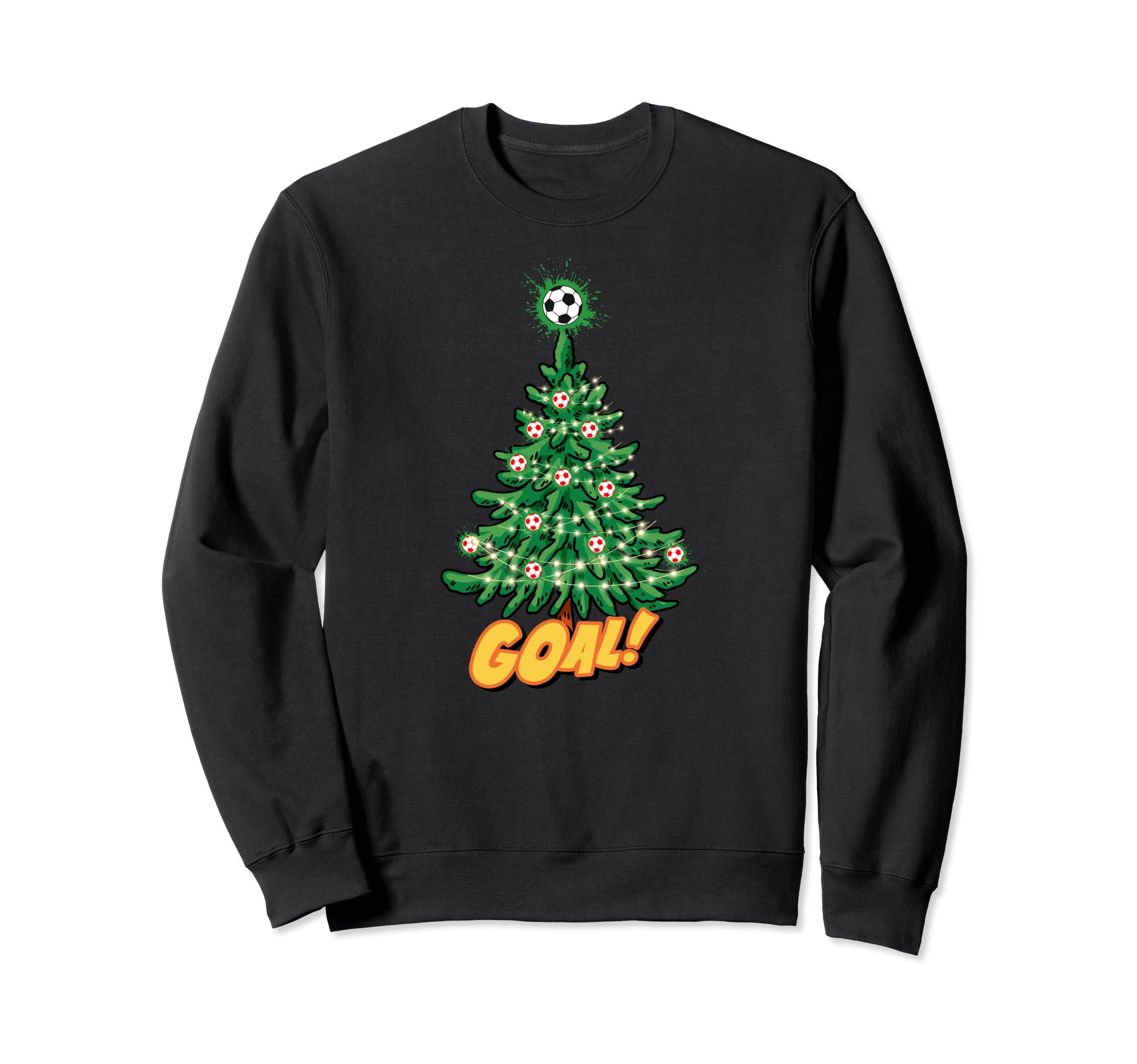 Soccer Tree Hit That Goal Merry Sweatshirt - Custom Art Print Unisex - T-Shirt, Sweatshirt, Hoodie