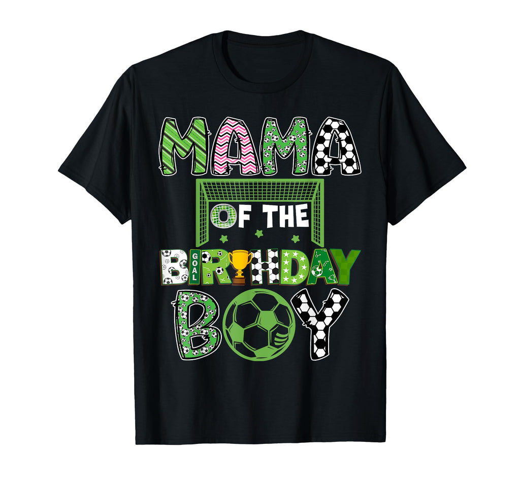 Mama Birthday Soccer Player Birthday T-Shirt - Custom Art Print Unisex - T-Shirt, Sweatshirt, Hoodie