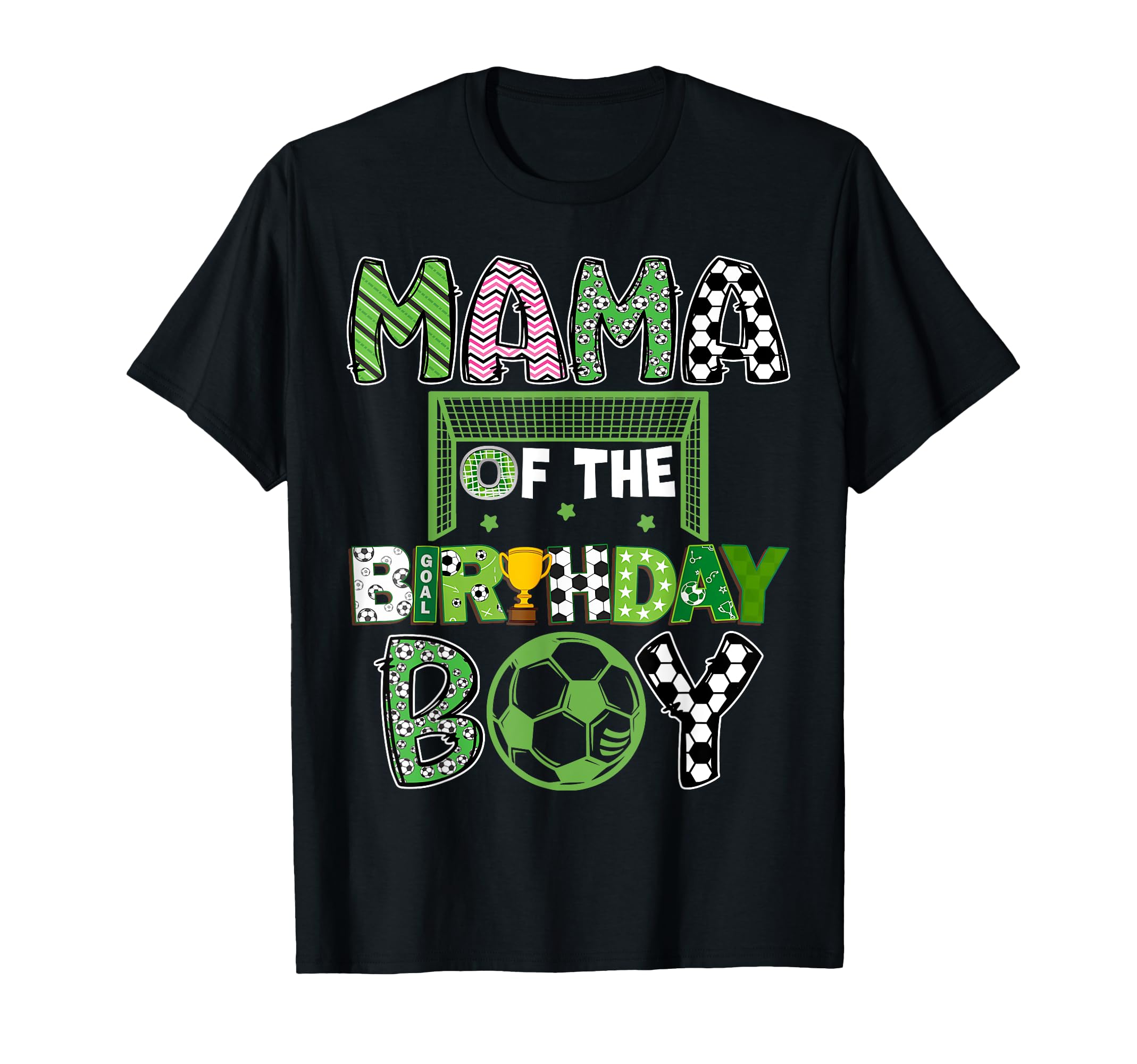 Mama Birthday Soccer Player Birthday T-Shirt - Custom Art Print Unisex - T-Shirt, Sweatshirt, Hoodie