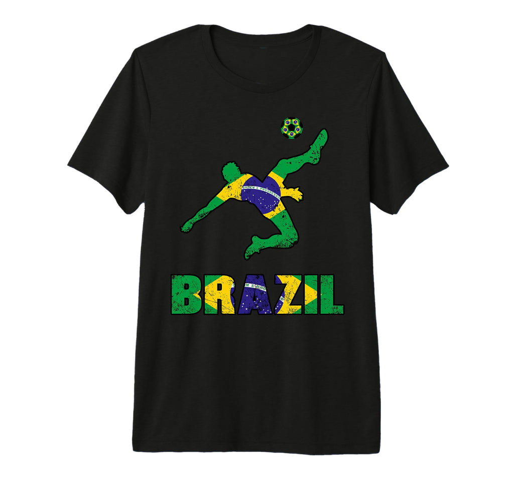 Brazil Football Game Player Soccer T-Shirt - Novelty Apparel for Adults - T-Shirt, Sweatshirt, Hoodie