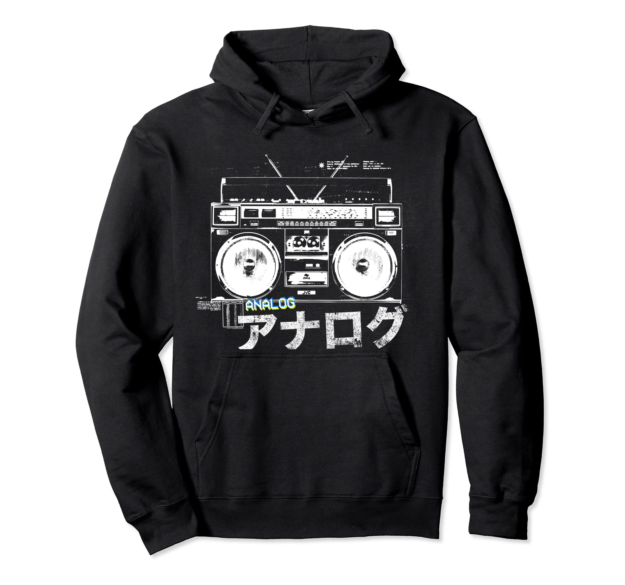 80S Japanese Vaporwave Hip Hop Rap Analog Hoodie - Minimalist Print Unisex - T-Shirt, Sweatshirt, Hoodie
