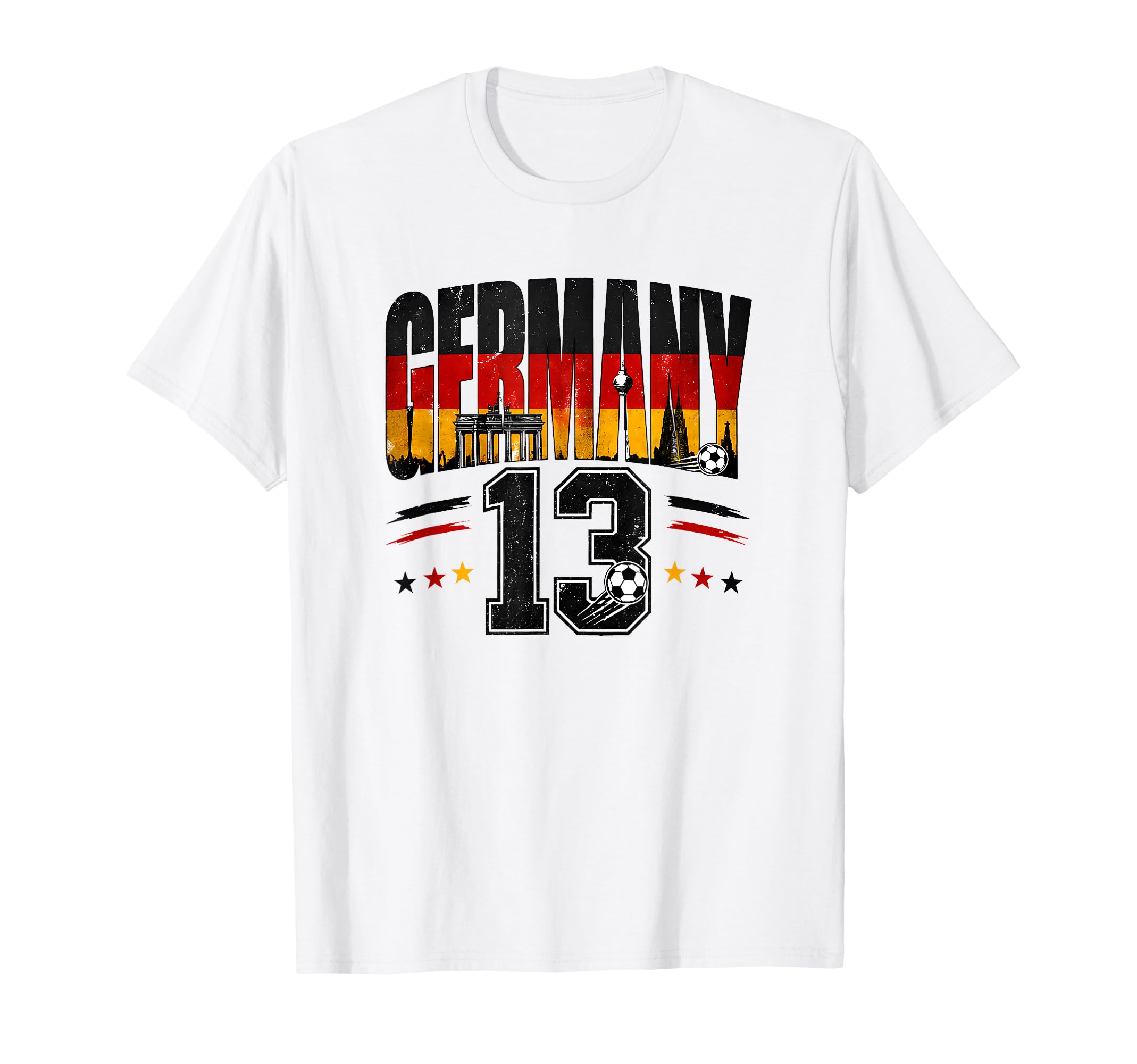 Germany Football 13 Soccer Lovers T-Shirt - Trendy Graphic for Adults - T-Shirt, Sweatshirt, Hoodie