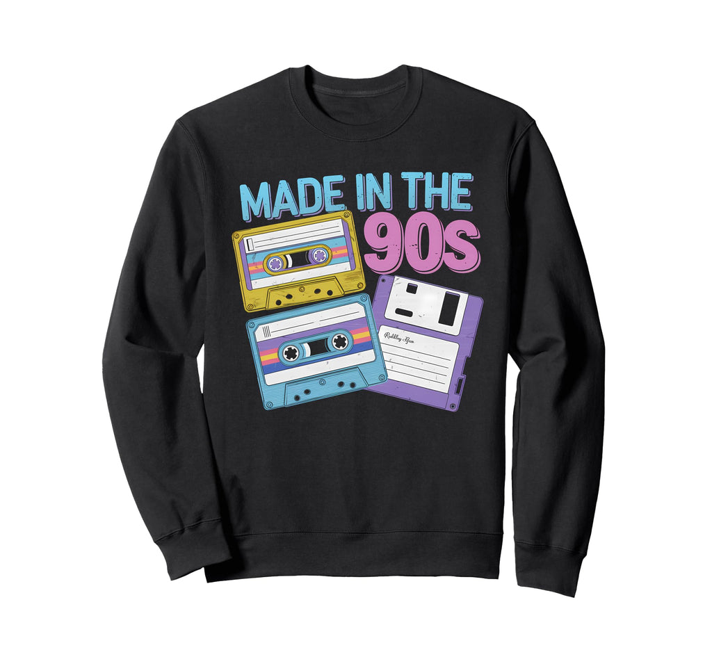 Made 90S Cassette Tape Floppy Disk Sweatshirt - Streetwear Style Unisex - T-Shirt, Sweatshirt, Hoodie