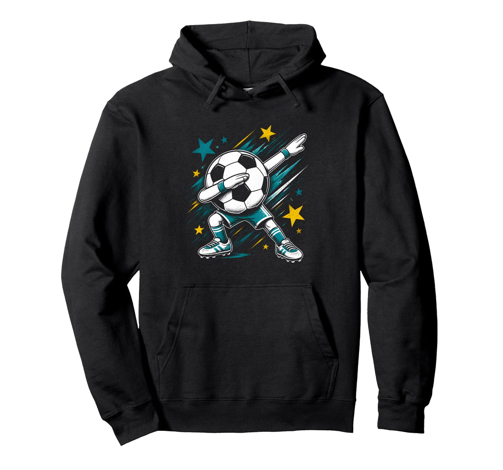 Dabbing Soccer Ball Hoodie - Casual Everyday Wear Unisex - T-Shirt, Sweatshirt, Hoodie