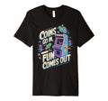 Coins Go Arcade Gamer Gaming Video T-Shirt - Fun Novelty Design Unisex - T-Shirt, Sweatshirt, Hoodie