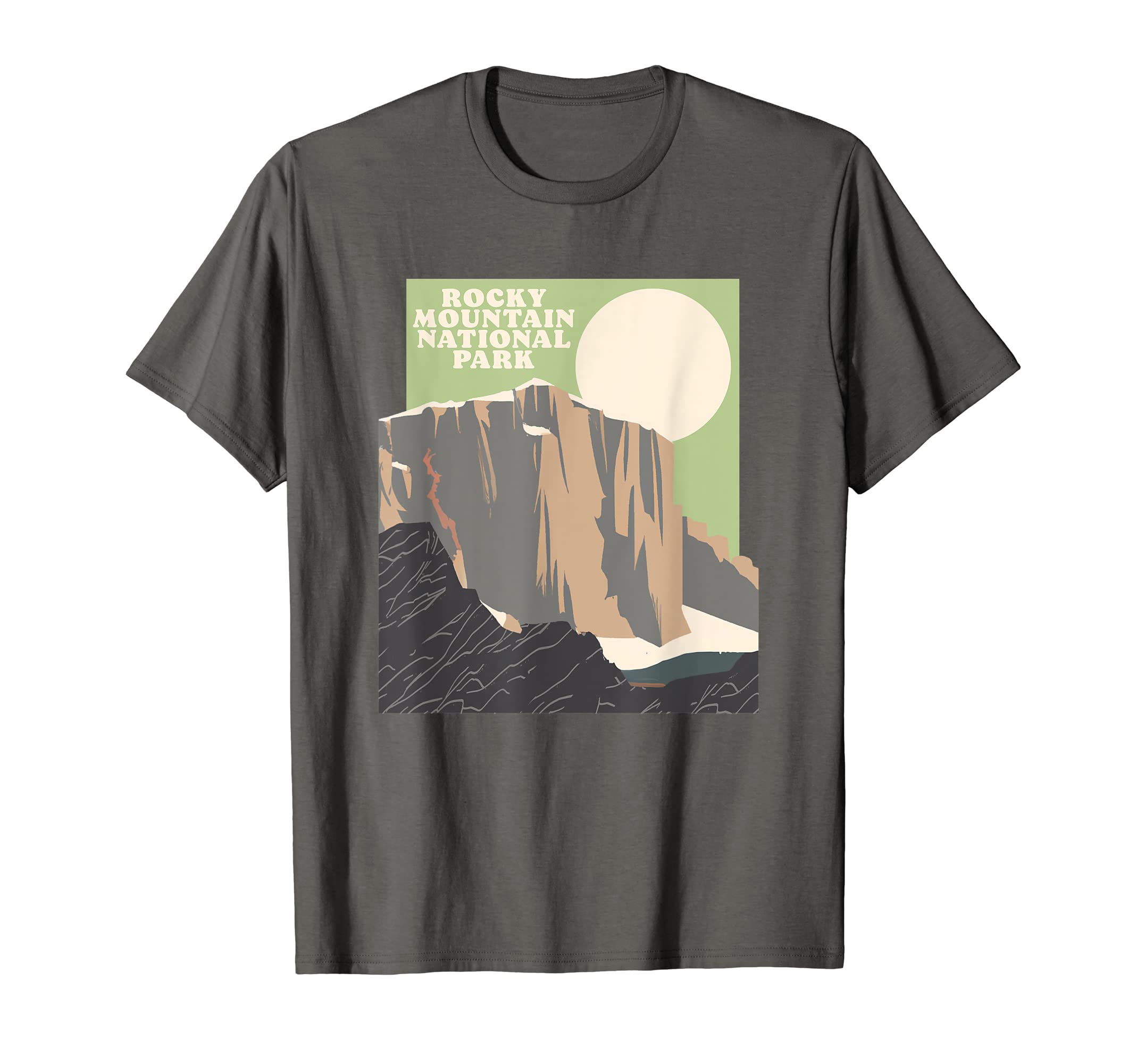 Rocky Mountain National Park Peak T-Shirt - Minimalist Print Men Women - T-Shirt, Sweatshirt, Hoodie