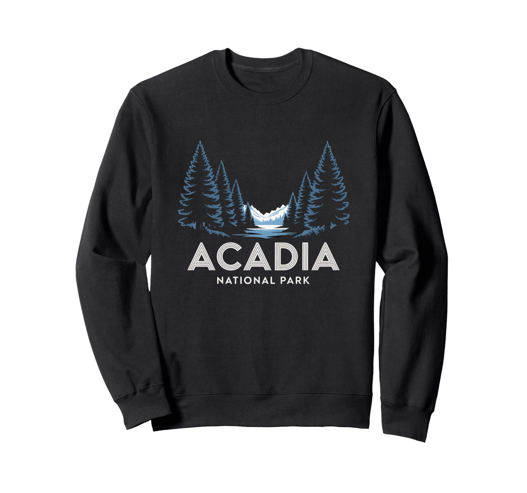 Acadia National Park Forest And Sweatshirt - Fun Novelty Design Unisex - T-Shirt, Sweatshirt, Hoodie