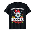 Funny Santas Favorite Soccer Player T-Shirt - Minimalist Print for Adults - T-Shirt, Sweatshirt, Hoodie