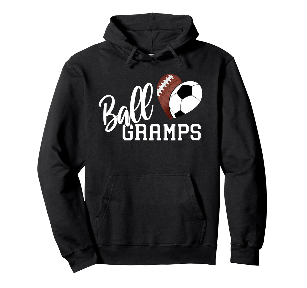 Ball Gramps Heart Funny Football Hoodie - Aesthetic Graphic for Adults - T-Shirt, Sweatshirt, Hoodie