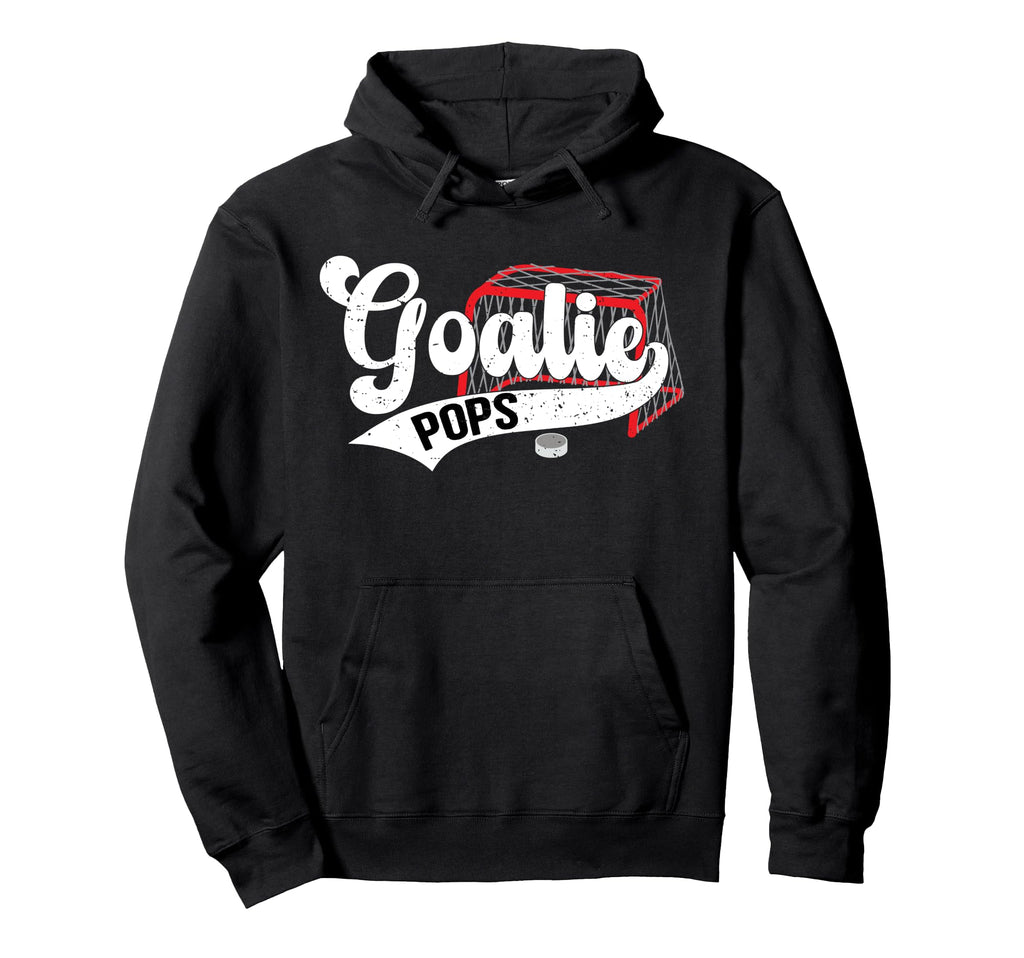 Ice Hockey Goalie Pops Ice Hockey Hoodie - Minimalist Print for Adults - T-Shirt, Sweatshirt, Hoodie