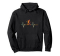 Soccer Player Gift Heartbeat Football Hoodie - Minimalist Print Men Women - T-Shirt, Sweatshirt, Hoodie