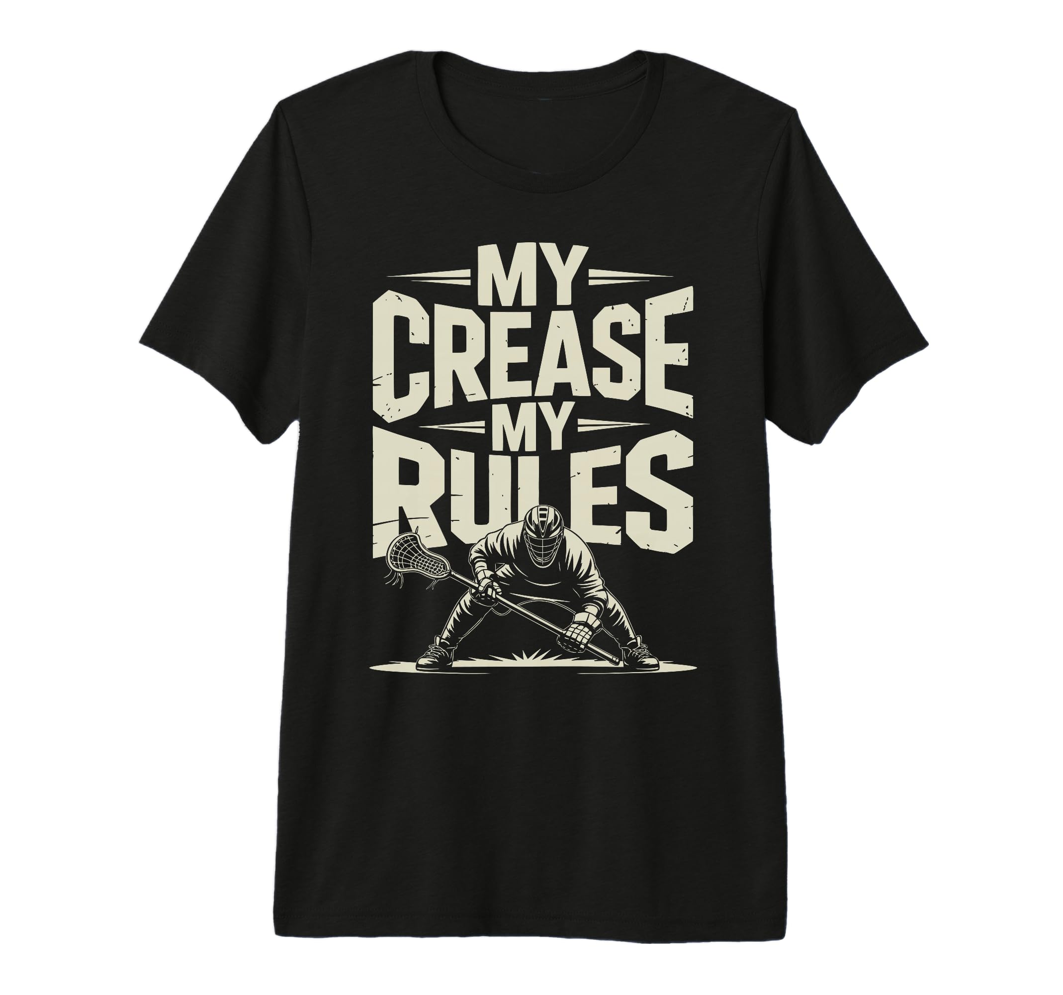 Lacrosse Goalie Lax Goalkeeper Tri Blend T-Shirt - Streetwear Style Unisex - T-Shirt, Sweatshirt, Hoodie