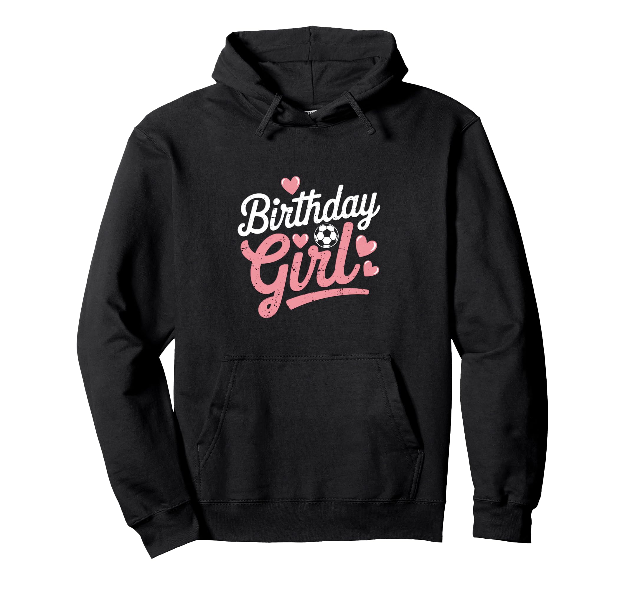 Birthday Soccer Hearts Fun Celebration Hoodie - Trendy Graphic for Adults - T-Shirt, Sweatshirt, Hoodie