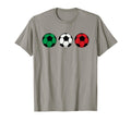 Italy Flag Tricolor Soccer Balls T-Shirt - Graphic Print Unisex - T-Shirt, Sweatshirt, Hoodie