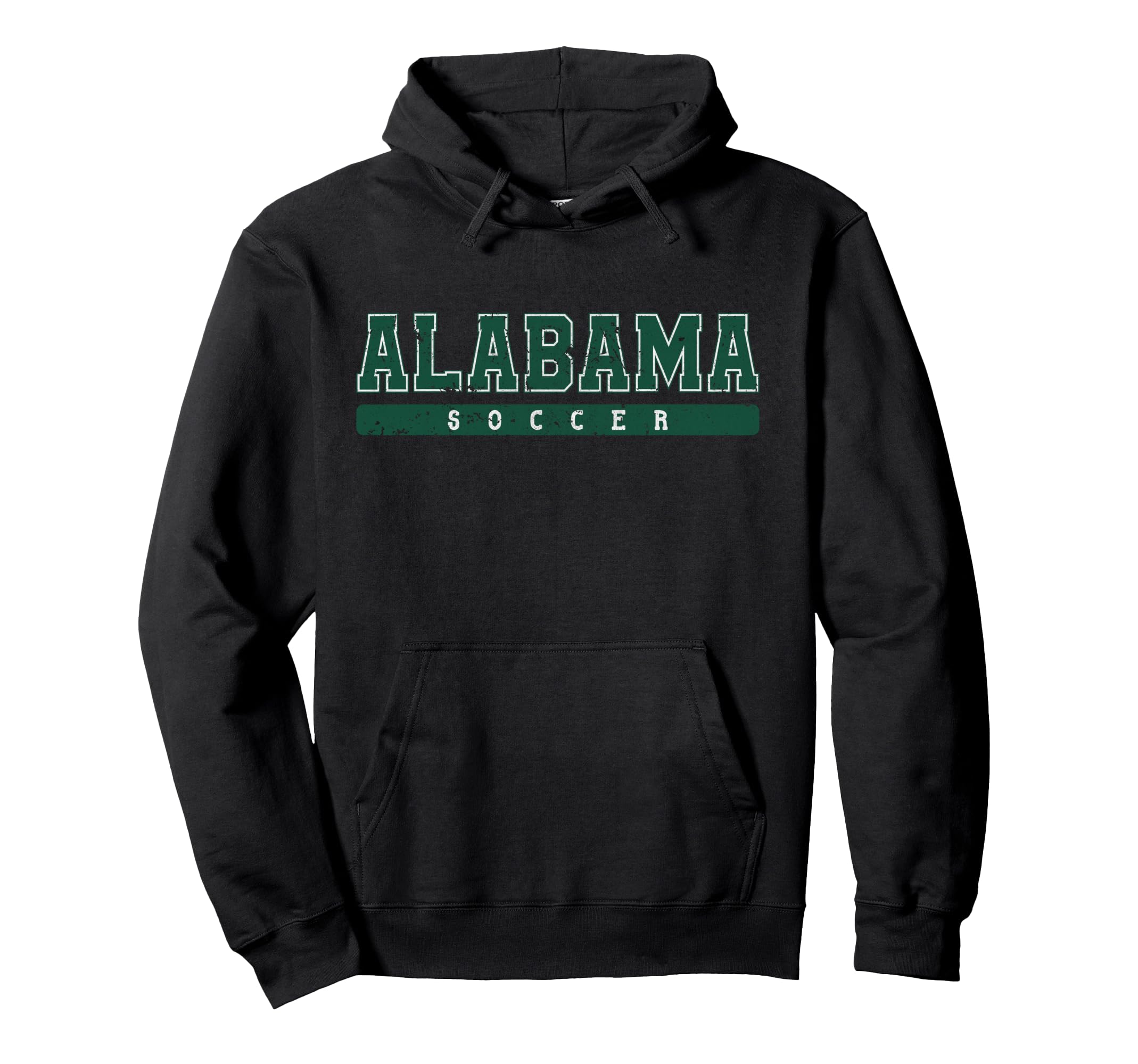 Alabama Soccer Green Text Hoodie - Trendy Graphic Unisex - T-Shirt, Sweatshirt, Hoodie